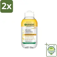Garnier - Micellair Reinigingswater - Olie - 100 ml - Voordeelverpakking - 2 stuks - Micellair water - Make-up remover