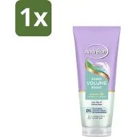 Andrélon 1 x – Shampoo Scrub – Kokos Volume Boost – 200 ml - Volume Shampoo - Kokos Volume Boost - Exfolierende Shampoo - Fris Haar - Fijn Haar