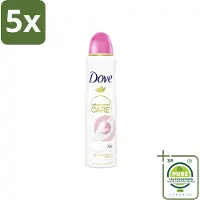 Dove 5 x – Deodorant Spray – Beauty Finish – 150 ml - Grootverpakking - Anti-transpirant Spray - Huidverzorging - Stralende Huid - Geur Magnolia - Geur Lelie