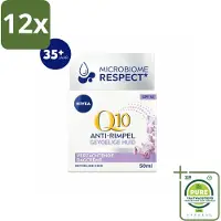 Nivea – Dagcrème – Q10 Power Sensitive SPF 15 – 50 ml - Voordeelverpakking - 12 stuks - Gevoelige huid - Anti-aging