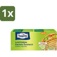 Toppits – Lunchzakjes – Hersluitbaar – 1 Liter – 50 Zakjes - 1 stuk