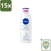 Nivea 15 x – Bodylotion – Express – 250 ml - Grootverpakking - 72 Uur Hydratatie - Hyaluronzuur - Zeemineralen - Snel Intrekkend - Droge Huid