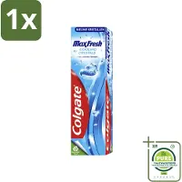 Colgate 1 x Max Fresh - Cooling Crystals - Tandpasta - 10x Langere Frisheid - Nieuwe Formule - 75ml - Tandpasta - - Frisse Adem - Langdurige Frisheid - Verfrissend