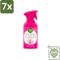 Air Wick 7 x Pure Luchtverfrisser Aziatische Kersenbloesem 250 ml - Grootverpakking - Luchtverfrisser - Aziatische Kersenbloesem - Geurverfrisser - Geurverfrisser Spray - Geur In Huis