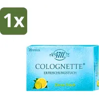4711 1 x - Verfrissingsdoekjes - Verfrissende Citroengeur - 20 Doekjes - Verfrissingsdoekjes - Citroengeur - Eau De Cologne - Huidverfrissing - Verfrissende Geur