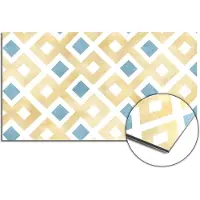 KitchenArt - Golden Diamond Grid Spatscherm - 60x40 cm - Spatscherm Achterwand Keuken - Spatwand Keuken