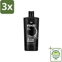 Axe 3 x – Douchegel – Black – 700 ml - Grootverpakking - Douchegel - Douchegel Mannen - Douchegel Black - Douchegel Fris - Douchegel Stijl