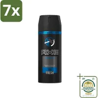 Axe 7 x - Deodorant Bodyspray - 48hrs Fresh - Anarchy for Him - 150 ml - Grootverpakking - Anarchy For Him - - Deodorant Bodyspray - 48h Fresh - Geurbescherming
