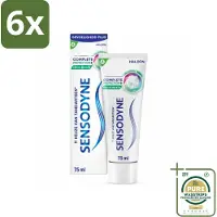 Sensodyne - Tandpasta - Complete Protection + Fresh Breath - Frisse Adem - 75 ml - Voordeelverpakking - 6 stuks - - Mondverzorging