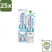 Sensodyne 25 x - Tandpasta - Proglasur Gentle Whitening - Tandglazuur Versterkend - 75 ml - Grootverpakking - Tandpasta - Tandglazuur - Tanderosie - Witte Tanden - Fluoride