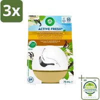 Air Wick 3 x Decosphere - Luchtverfrisser - Vanille & Kamperfoelie - 75ml - Grootverpakking - Luchtverfrisser - Vanille Geur - Kamperfoelie Geur - Langdurige Geur - Geurverspreider