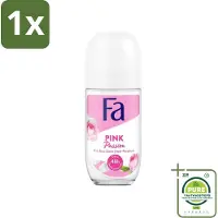 Fa 1 x Deodorant Roller Pink Passion 50 ml - Deodorant - Antitranspirant - - Pink Passion - Roze Roos