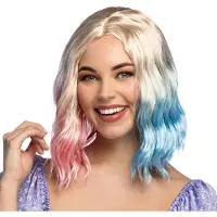 Boland - Pruik Jenny Blond,Pastel - Golvend - Halflang - Vrouwen - Bekend personage - Fantasy - Fee - Prinses - Cosplay - Carnaval - Themafeest