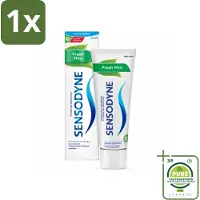 Sensodyne 1 x - Tandpasta - Fresh Mint - Frisse Adem - 75 ml - Tandpasta - Gevoelige Tanden - - Fluoride - Tandglazuur
