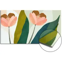 KitchenArt - Peach Blooms Spatscherm - 60x40 cm - Spatscherm Achterwand Keuken - Spatwand Keuken