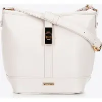 WITTCHEN Dames Bucket Bag in Imitatieleer Crème