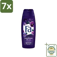 Fa 7 x - Luxurious Moments - Douchecrème - Roze Viooltjes - 250 ml - Grootverpakking - Douchecrème - Roze Viooltjes - Luxe Douchecrème - Huidverzorging - Geur Van Roze Viooltjes