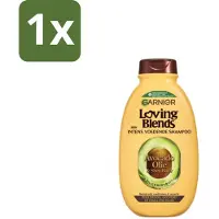 Garnier 1 x Loving Blends Avocado Olie en Shea Boter Shampoo 300 ml - Avocado Olie Shampoo - Shea Boter Shampoo - Droog Haar Shampoo - Pluizig Haar Shampoo - Intensieve Voeding Shampoo