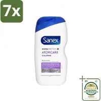 Sanex 7 x - BiomeProtect Dermo - Douchecrème - Reactieve Huid - 400 ml - Grootverpakking - Reactieve Huid - Kalmerende Douchecrème - Huidbarrière - Dermatologisch Getest - Huidverzorging