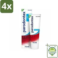 Parodontax – Tandpasta – Zonder Fluoride – 75 ml - Voordeelverpakking - 4 stuks - Tandpasta zonder fluoride - Gezond tandvlees