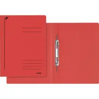 Leitz Spiralhefter, DIN A4, Colorspankarton, rot 320 g/qm, mit Spiralmechanik 80 mm, mit Beschriftungslinien, - 25 Stück (3040-00-25)