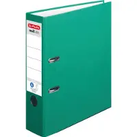 Herlitz maX,file nature plus Breed Ordner A4 80 mm Groen 2 Ringen 10841518 Kunststof Reliëf Staand
