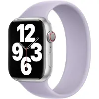 Apple Siliconen solobandje voor de Watch | 38/40/41/42 mm - Maat 1 - Purple Fog