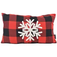NOVÉE Snow kerst ruit | 30 x 50 cm | kussenhoes | katoen