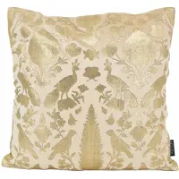 NOVÉE Damask cream/gold | 45 x 45 cm | kussenhoes | velvet/viscose