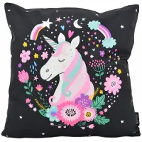 Gek op kussens! Unicorn / eenhoorn #2 | 45 x 45 cm | kussenhoes | katoen/polyester