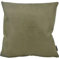 NOVÉE Dallas leather green | 45 x 45 cm | kussenhoes | leder/polyester
