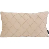 NOVÉE Velvet cross beige | 30 x 50 cm | kussenhoes | velvet/polyester