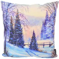 Gek op kussens! Winter landscape | 45 x 45 cm | kussenhoes | katoen/polyester