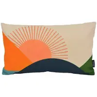 Gek op kussens! Mountain sunset | 30 x 50 cm | kussenhoes | katoen/linnen