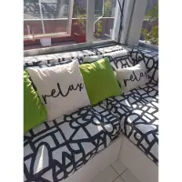 NOVÉE Sierkussen jax lime outdoor | 45 x 45 cm | pu leder