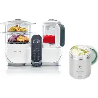 BabyMoov Pack Keukenmixer Nutribaby Plus 230 W Wit + 1 Isy Inox Container