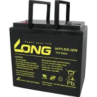 Long WPL55-12 Loodaccu 12 V 55 Ah Loodvlies (AGM) (b x h x d) 226 x 214 x 135 mm M6-schroefaansluiting Geringe zelfontlading, Onderhoudsvrij