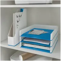Leitz WOW Tijdschriftencassette - Blauw/Wit