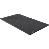Luca Varess Suite douchebak 160 x 90 cm composietmarmer Marble Dark