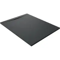 Balmani Andes Evolution douchebak 120 x 90 cm composietmarmer Mat Zwart