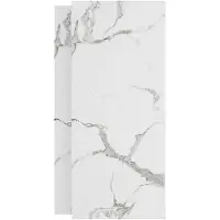 Linie Fresco douchewandbekleding set 2 x 90x210 cm, SPC, Marble White