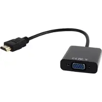 Gembird A-HDMI-VGA-03 video cable adapter 0.15 m HDMI Type A (Standard) VGA (D-Sub) Black