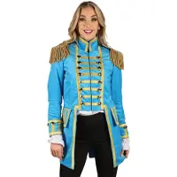 Coppens Damesjas Fantasy World Turquoise Goud | Maat 4XL +