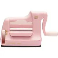 Vaessen creative Cut Easy Mini - Stans- en Embossingmachine - Roze - 7,5 cm – Incl. Snijmallen en Embossing Folder