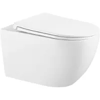 Kielle Gaia - Hangend toilet met SoftClose zitting, Rimless, wit 30115002