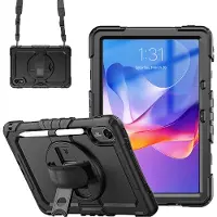 Accezz Rugged Backcover met schouderstrap voor de Xiaomi Redmi Pad 2 - Zwart