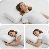 vidaXL Slapen kussen Effen Wit 70 x 36 x 13 cm Gelgeheugenschuim