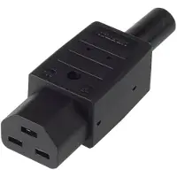 Bachmann Apparaten stroom connector IEC320 C21 16A/250VAC, zwart
