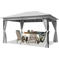 TOOLPORT Tuinpaviljoen Sunset Classic stone, 3x4m