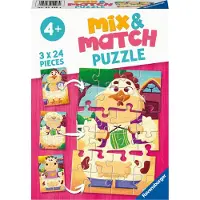 Ravensburger Mix&Match puzzel Boerderij Karton Ravensburger Puzzel